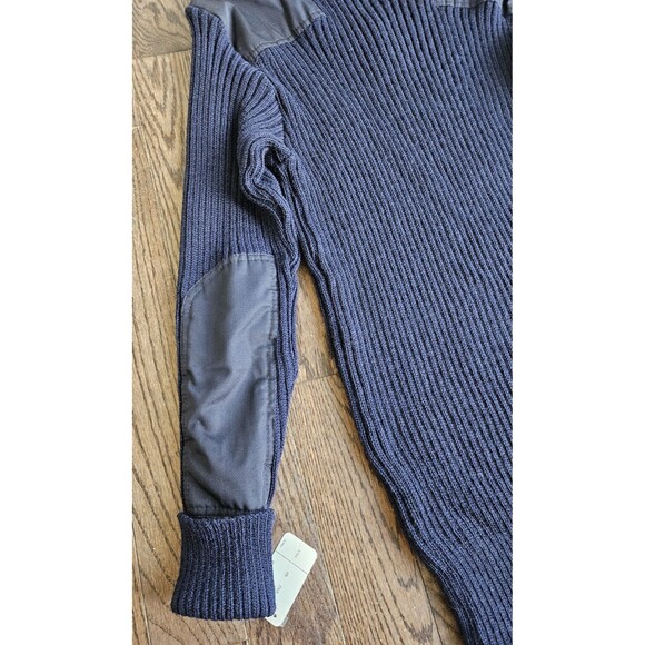 NWT The Marine Shop USMC Blue Wool Knit Sweater Wooly-P Long Sleeve Size 48 - Picture 13 of 14